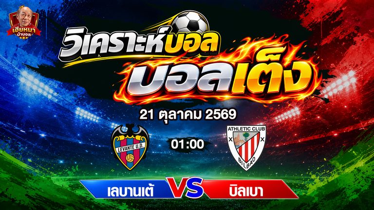 วิเคราะห์บอล ลา ลีกา เลบานเต้ พบ แอธฯ บิลเบา เชียร์เจ้าบ้านลุ้นเก็บแต้ม