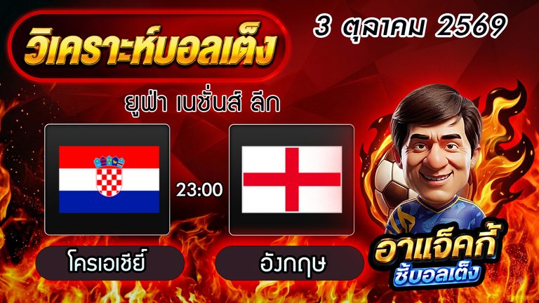วิเคราะห์บอล โครเอเชีย VS อังกฤษ ศึกยูฟ่า เนชั่นส์ ลีก บิ๊กแมตช์คืนนี้